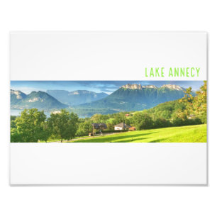 Annecy Lake Print Foto Afdruk