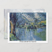 Annecy Lake van Paul Cezanne Briefkaart (Voorkant / Achterkant)