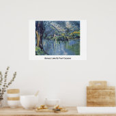Annecy Lake van Paul Cezanne Poster (Keuken)