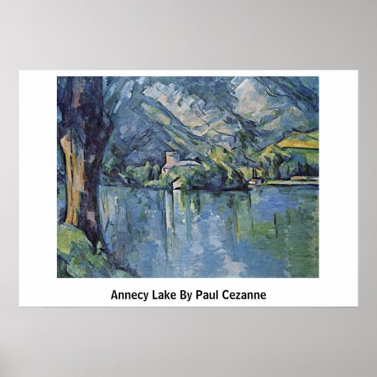 Annecy Lake van Paul Cezanne Poster (Voorkant)