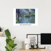 Annecy Lake van Paul Cezanne Poster (Thuiskantoor)