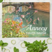 Annecy Old Town, Frankrijk Theedoek (Gevouwen)