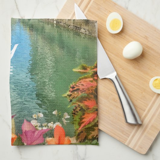 Annecy Old Town Theedoek (Quarter Fold)