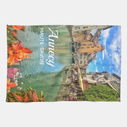 Annecy Old Town Theedoek (Horizontaal)