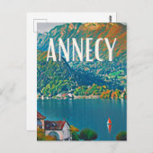 Annecy Photo Vintage Briefkaart (Voorkant / Achterkant)