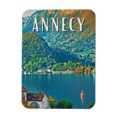 Annecy Photo Vintage Magneet (Verticaal)
