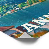 Annecy Photo Vintage weergeven Poster (Hoek)