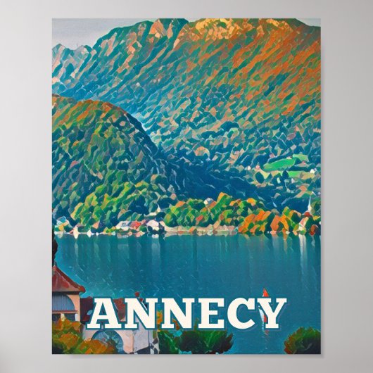 Annecy Photo Vintage weergeven Poster (Voorkant)