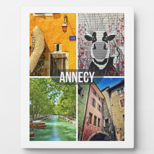 Annecy Plaquette met Easel Fotoplaat (Voorkant)