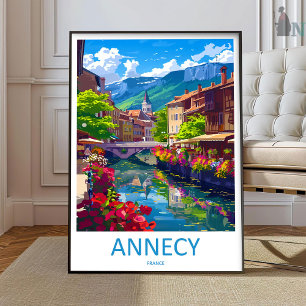 Annecy Reisprint Muur Kunst Annecy Muur Hanging  Poster