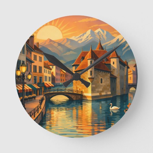 Annecy Ville Ronde Klok (Voorkant)