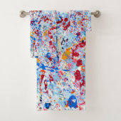 Annelisa No. 12 Abstracte Bath Towel Bad Handdoek (Insitu)