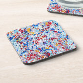 Annelisa No. 12 Abstracte Beverage Coaster Bier Onderzetter (Linkerzijde)