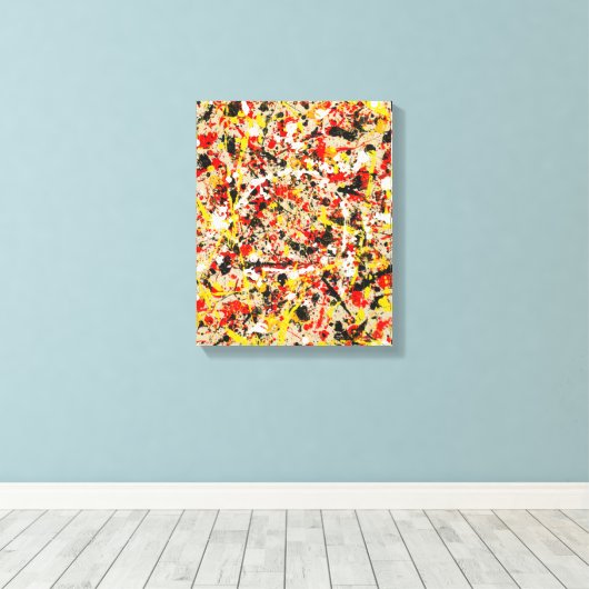 Annelisa No. 7 Abstract Canvas Print (Insitu (Houten vloer))