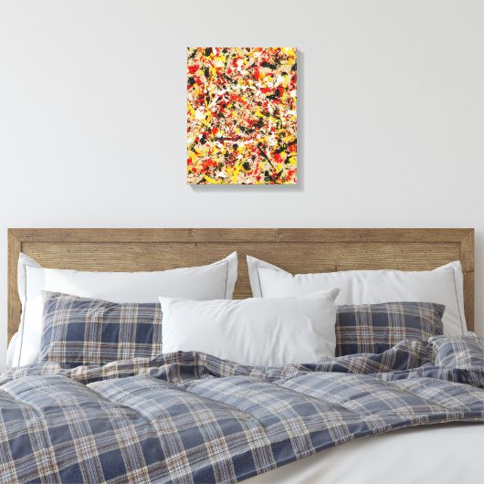 Annelisa No. 7 Abstract Canvas Print (Insitu (Slaapkamer))
