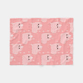 Annenroze vlot unicorn Sparkles Fleece Deken (Voorkant (Horizontaal))