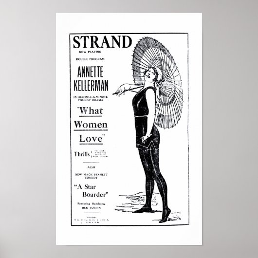Annette Kellerman 1921  film en poster (Voorkant)