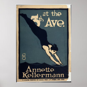 Annette Kellerman Swim Dive Theatre New York Poster