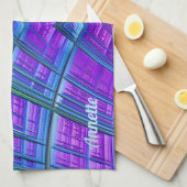 ANNETTE ~ Paars groen ~ ORIGINEEL ~ Theedoek (Quarter Fold)