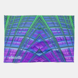 ANNETTE ~ Paars groen ~ ORIGINEEL ~ Theedoek