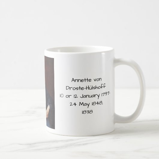 Annette von Droste-Hulshoff 1838 Koffiemok (Rechts)