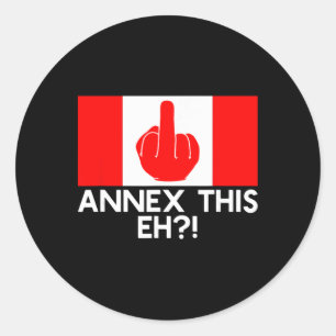 Annex This Eh! Grappige Pro Canada Vlag Voor Anti Ronde Sticker