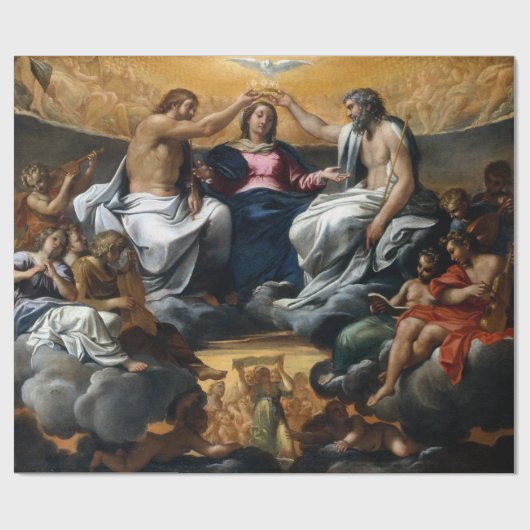 Annibale Carracci de coronatie van de maagd Cadeaupapier (Vlak)