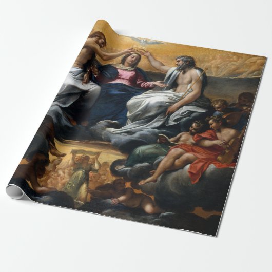 Annibale Carracci de coronatie van de maagd Cadeaupapier (Uitgerold)