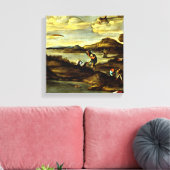 Annibale Carracci - Gevist, voor 1596 Art Canvas Afdruk (Insitu (Woonkamer))