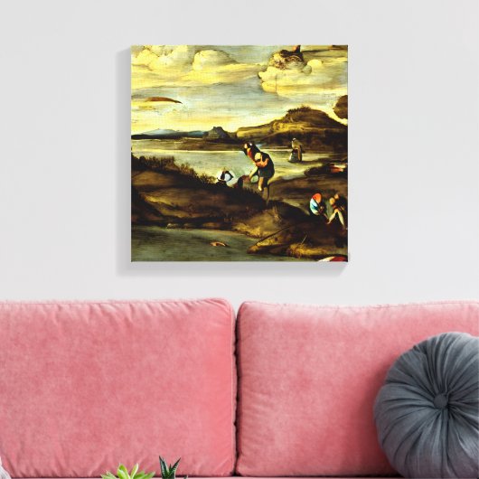 Annibale Carracci - Gevist, voor 1596 Art Canvas Afdruk (Insitu (Woonkamer))