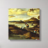 Annibale Carracci - Gevist, voor 1596 Art Canvas Afdruk (Voorkant)