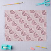 Annie 3D Pink Heart Tissue Paper Tissuepapier (Craft)