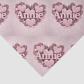 Annie 3D Pink Heart Tissue Paper Tissuepapier (Detail)