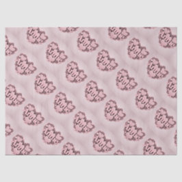 Annie 3D Pink Heart Tissue Paper Tissuepapier