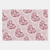 Annie 3D Pink Hearts Wrapping Paper Set (Voorkant 3)