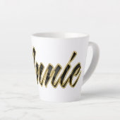 Annie black gold Lettering Latte Tasse Mok (Rechterhoek)