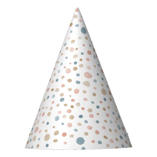 Annie Confetti Watercolor Stippen Feesthoed Feesthoedjes (Voorkant)