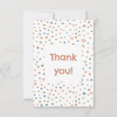 Annie Confetti Waterverf Stippen Bedankt Card (Voorkant)