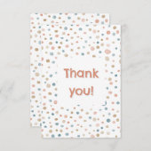 Annie Confetti Waterverf Stippen Bedankt Card (Voorkant / Achterkant)