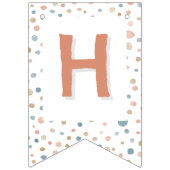 Annie Confetti Waterverf Stippen Bunting Flag Vlaggetjes (Tweede vlag)