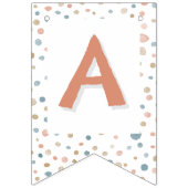 Annie Confetti Waterverf Stippen Bunting Flag Vlaggetjes (Derde vlag)