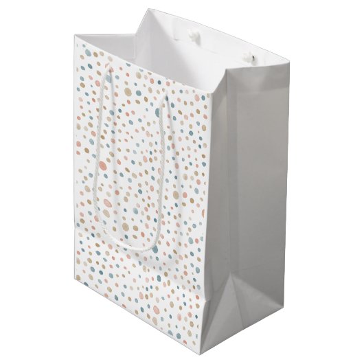 Annie Confetti Waterverf Stippen Gift Bag Medium Cadeauzakje (Voorkant Gekanteld)