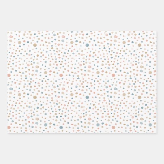 Annie Confetti Waterverf Stippen Wrapping Paper (Voorkant)