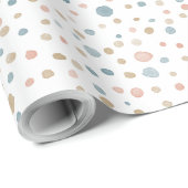 Annie Confetti Waterverf Stippen Wrapping Paper Cadeaupapier (Rol Hoek)