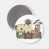 Annie Doll Sheep & Crows Magneet (Voorkant / Achterkant)