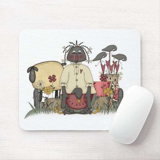 Annie Doll Sheep & Crows Muismat (Met muis)