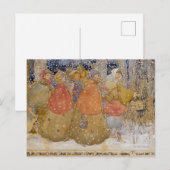  Annie Frans "Christmas Caroling " Briefkaart (Voorkant / Achterkant)