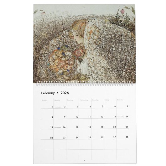 Annie Franse Art Nouveau Kalender (Feb 2026)