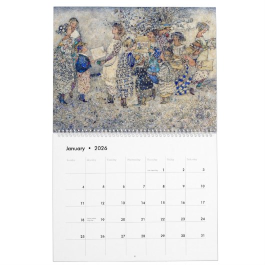 Annie Franse Art Nouveau Kalender (Jan 2026)