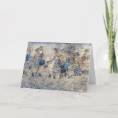 Annie Franse meisjes in de bloementuin Notitiekaartje (Voorkant)